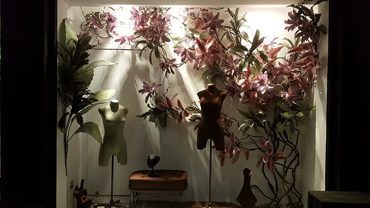 室內櫥窗仿真植物造景